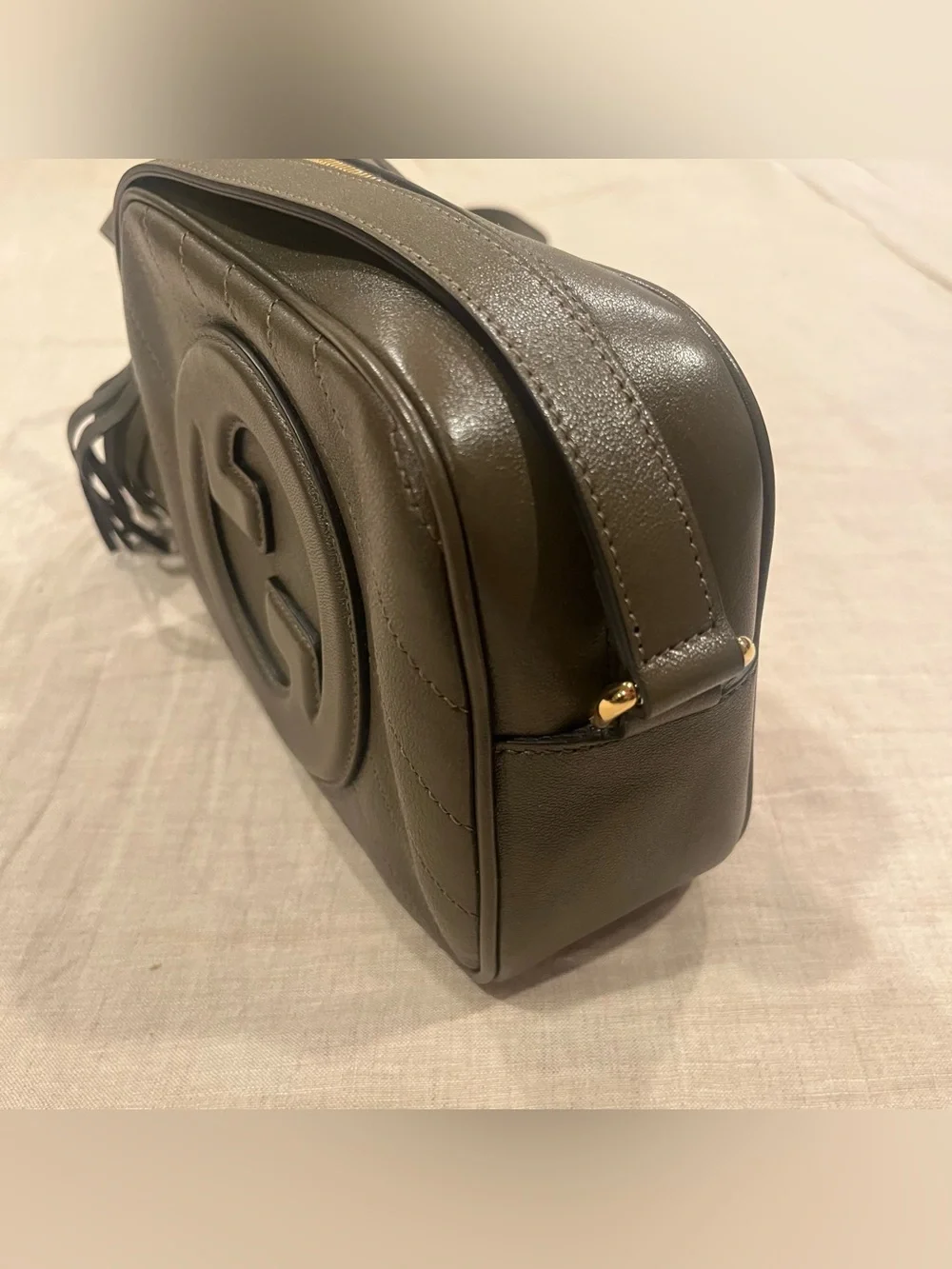 Gucci $2300 Blondie Quilted Crossbody Camera Bag 742360